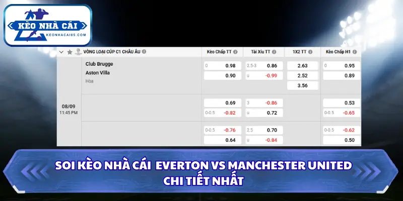 Soi kèo nhà cái Club Brugge vs Aston Villa cho kèo thẻ và phạt góc